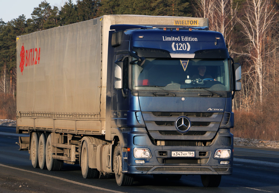 Саратовская область, № А 347 НУ 164 — Mercedes-Benz Actros '09 1844 [Z9M]