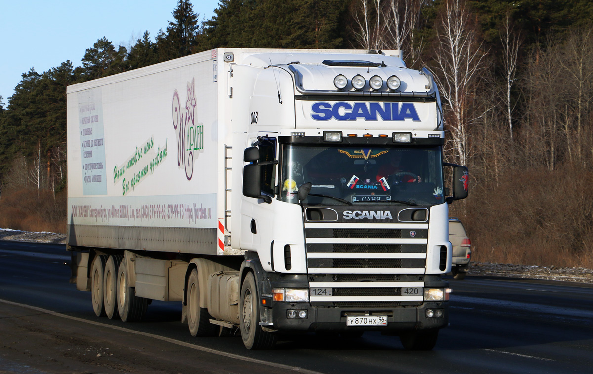 Свердловская область, № У 870 НХ 96 — Scania ('1996) R124L