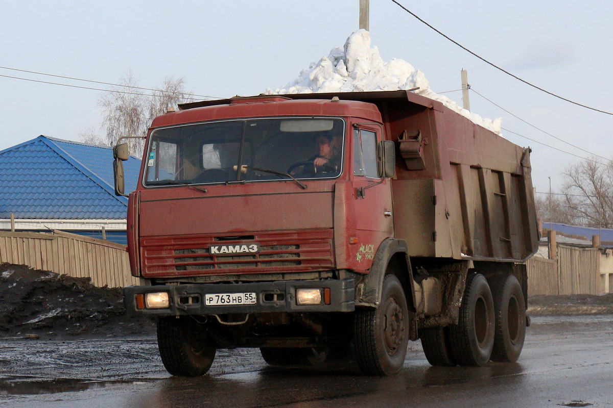 Омская область, № Р 763 НВ 55 — КамАЗ-65115-13 [65115N]