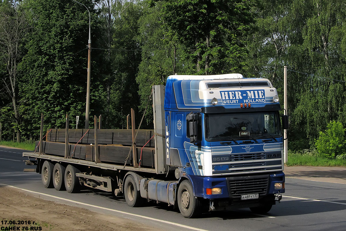 Ивановская область, № А 485 КТ 37 — DAF 95XF FT