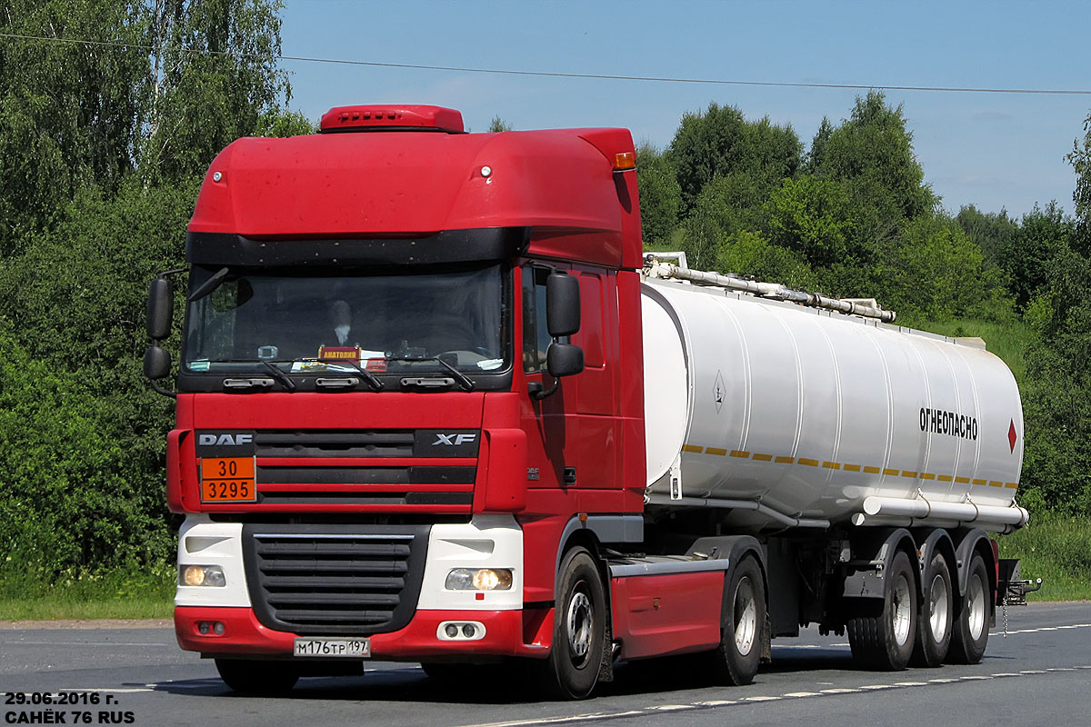 Москва, № М 176 ТР 197 — DAF XF105 FT