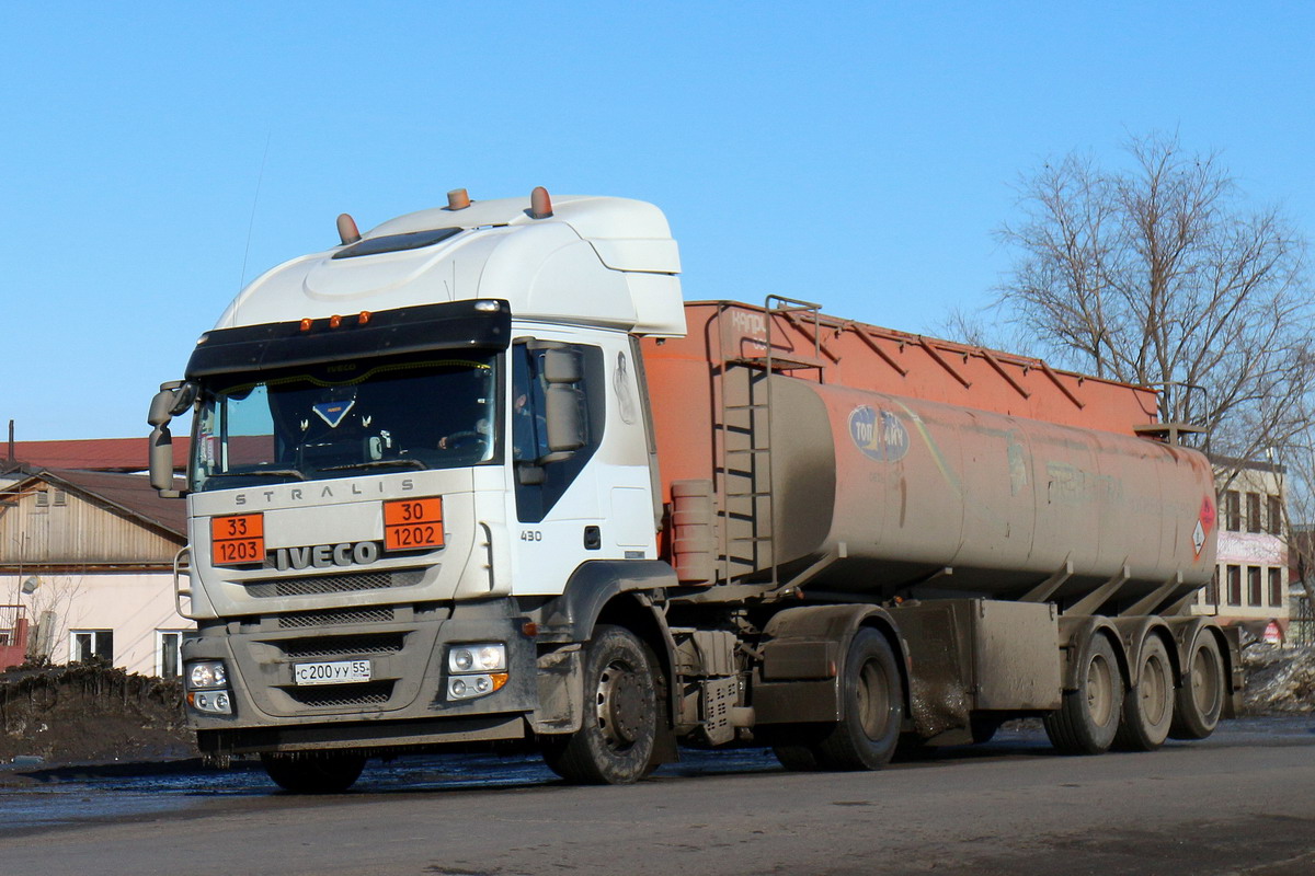 Омская область, № С 200 УУ 55 — IVECO Stralis ('2007) 430