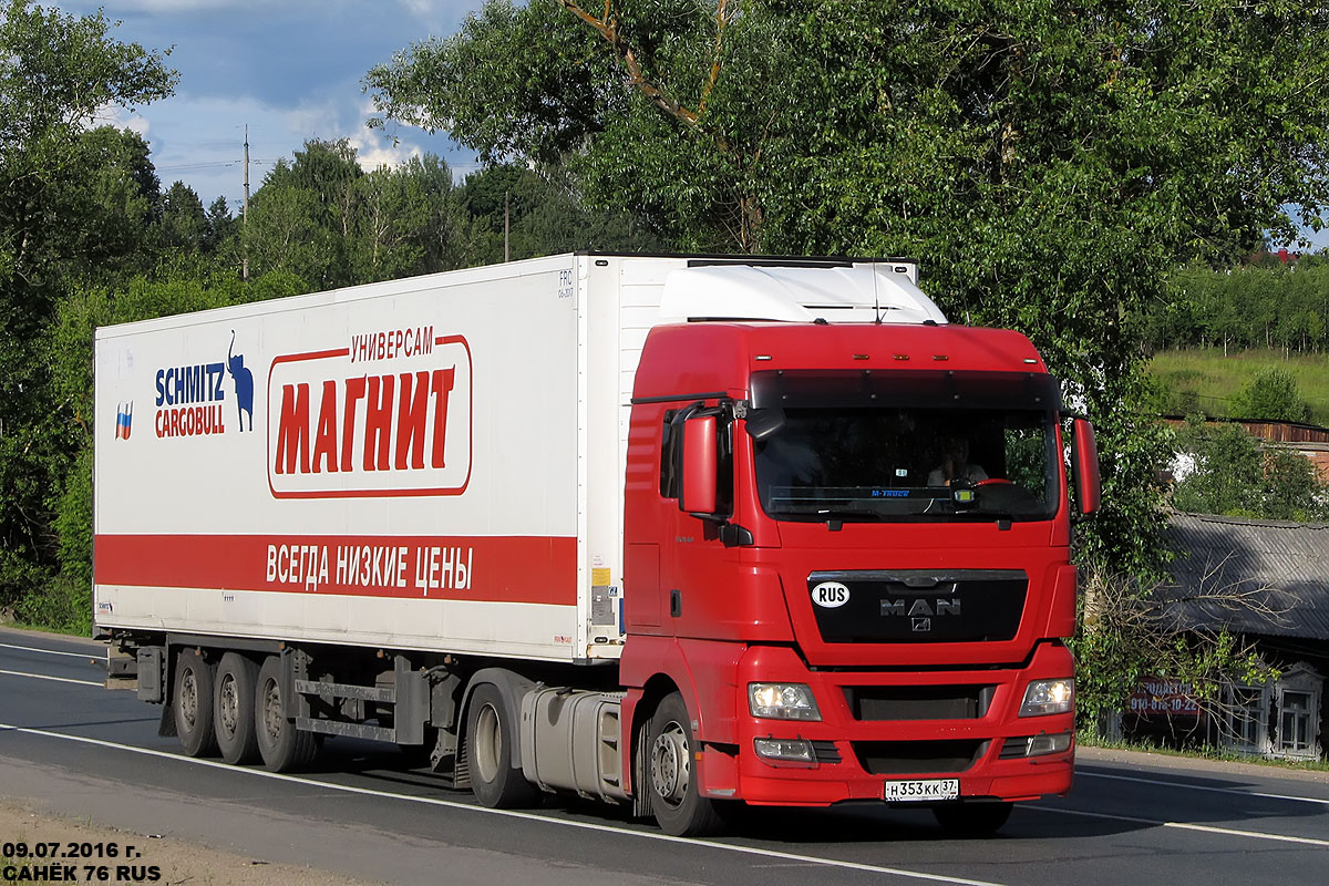 Краснодарский край, № Н 353 КК 37 — MAN TGX ('2007) 18.360