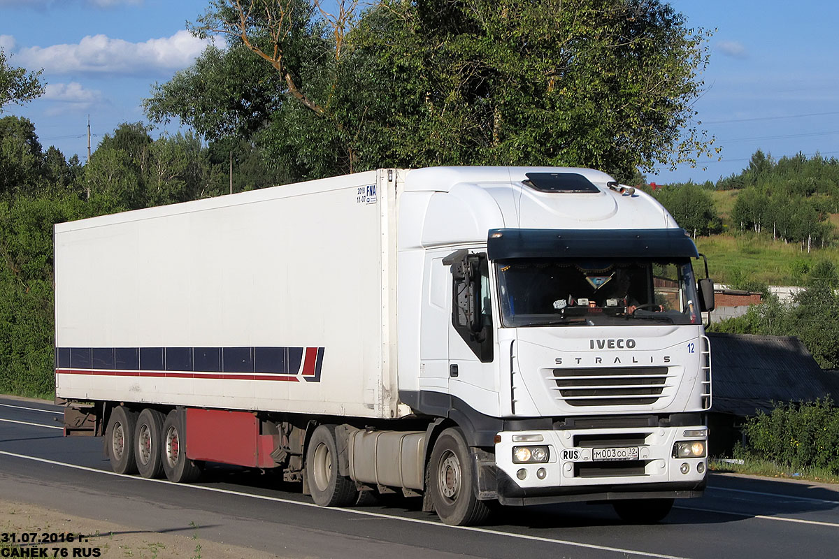 Брянская область, № М 003 ОО 32 — IVECO Stralis ('2002)