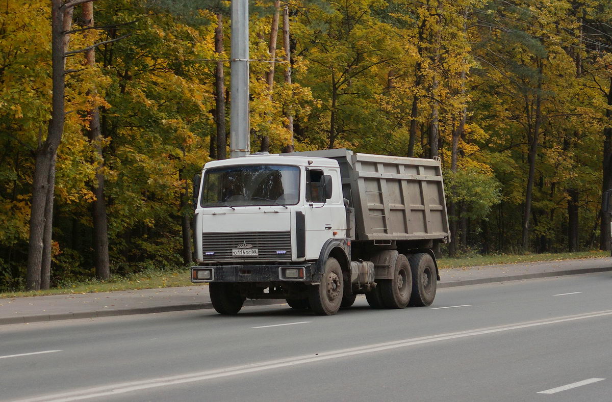 Пензенская область, № О 116 ОС 58 — МАЗ-5516 (общая модель)