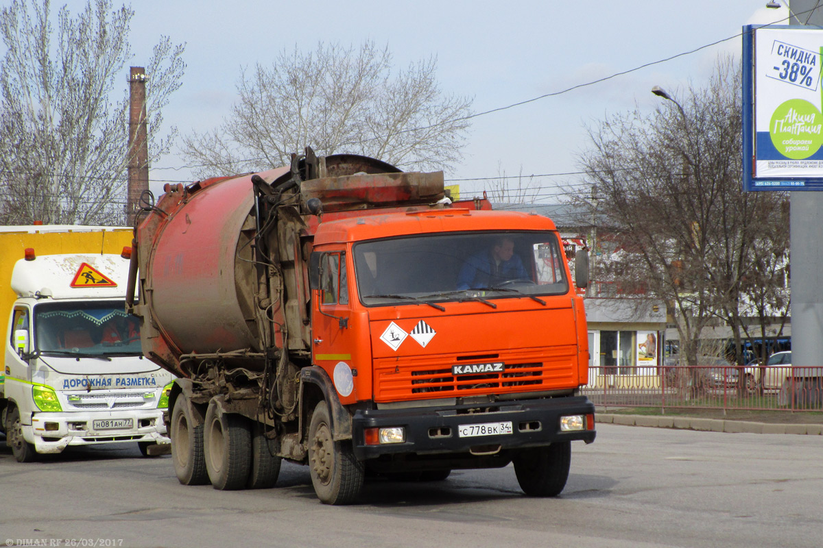 Волгоградская область, № С 778 ВК 34 — КамАЗ-65115 (общая модель)