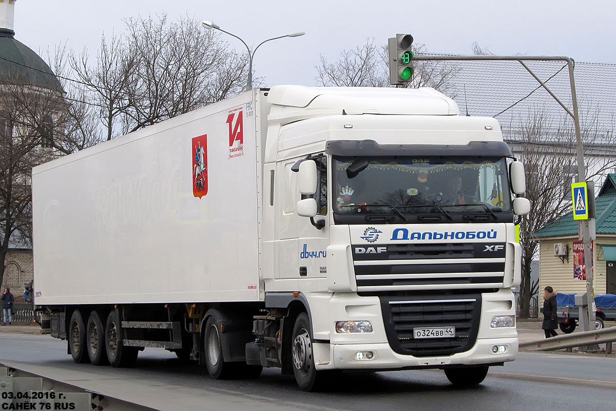 Костромская область, № О 324 ВВ 44 — DAF XF105 FT