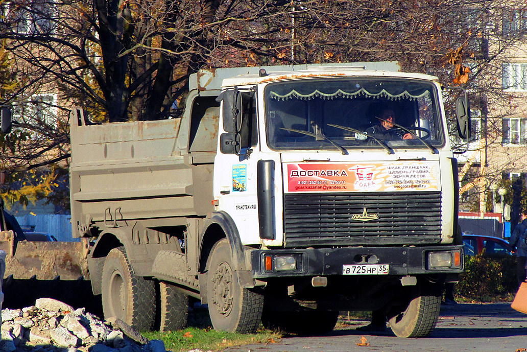 Вологодская область, № В 725 НР 35 — МАЗ-555102