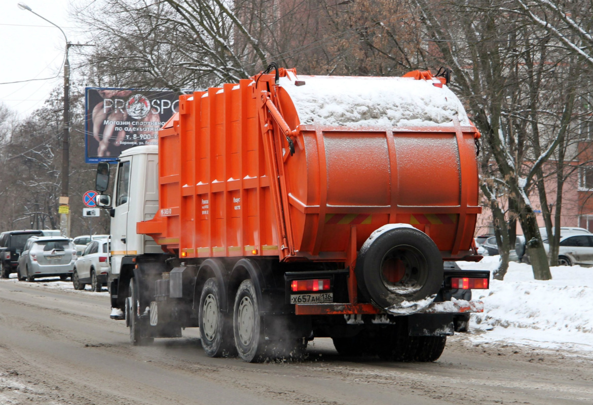 Воронежская область, № Х 657 АН 136 — МАЗ-6312 (общая модель)