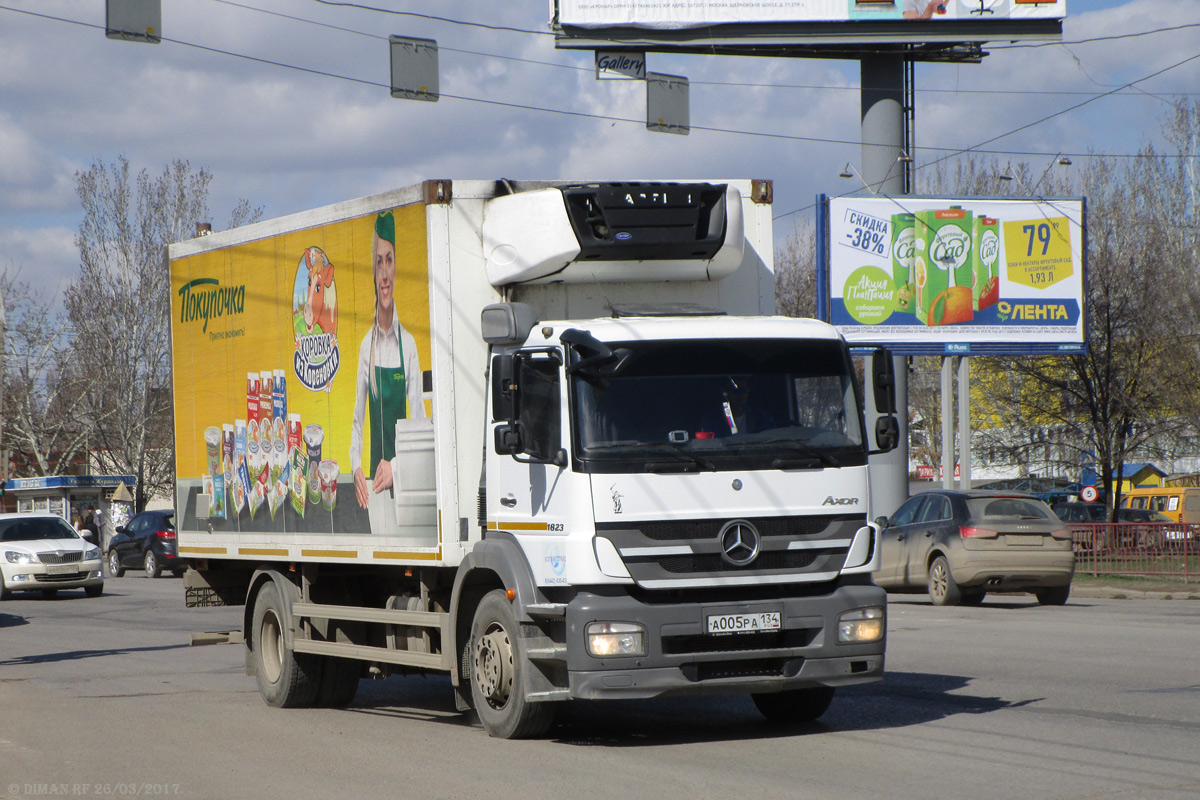 Волгоградская область, № А 005 РА 134 — Mercedes-Benz Axor 1823