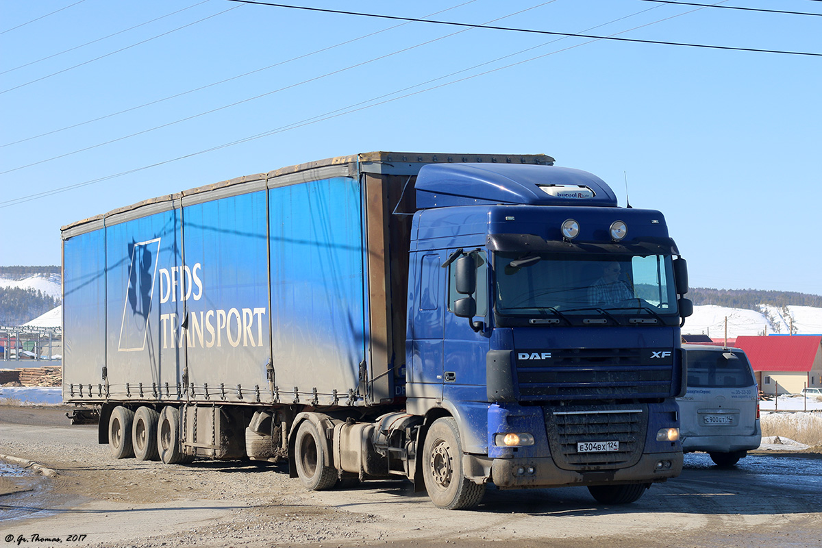 Красноярский край, № Е 304 ВХ 124 — DAF XF105 FT