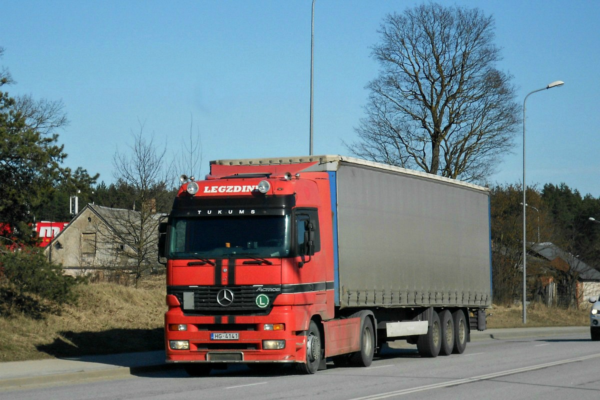 Латвия, № HG-4141 — Mercedes-Benz Actros ('1997) 1848