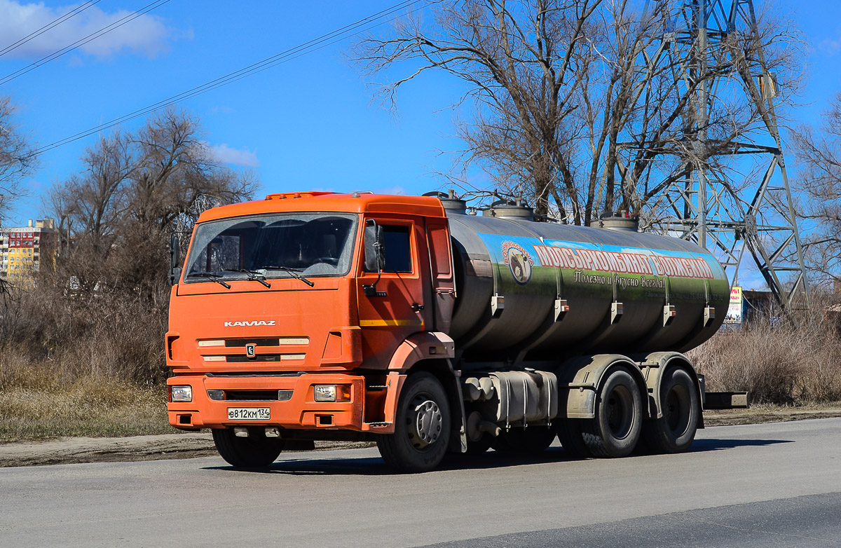 Волгоградская область, № В 812 КМ 134 — КамАЗ-65115-A4(23)