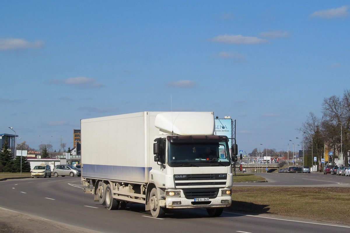 Литва, № FEA 349 — DAF CF75 FAR