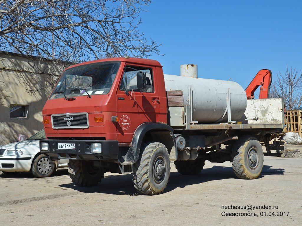 Севастополь, № А 617 ОВ 92 — MAN Volkswagen G90