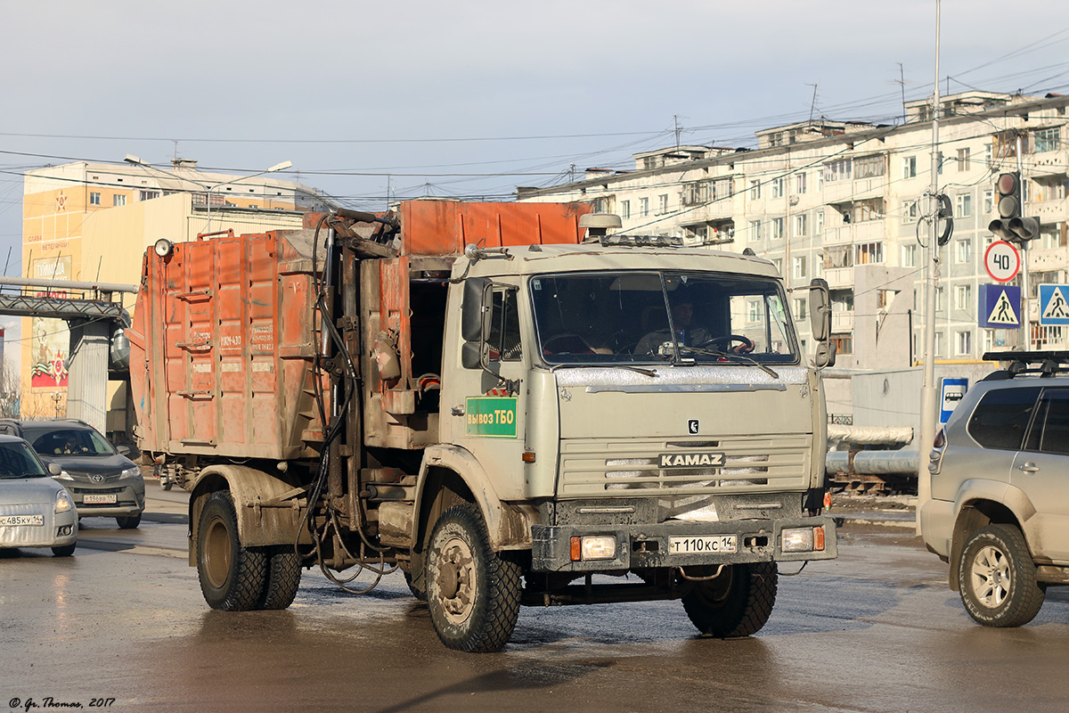 Саха (Якутия), № Т 110 КС 14 — КамАЗ-43253 (общая модель)