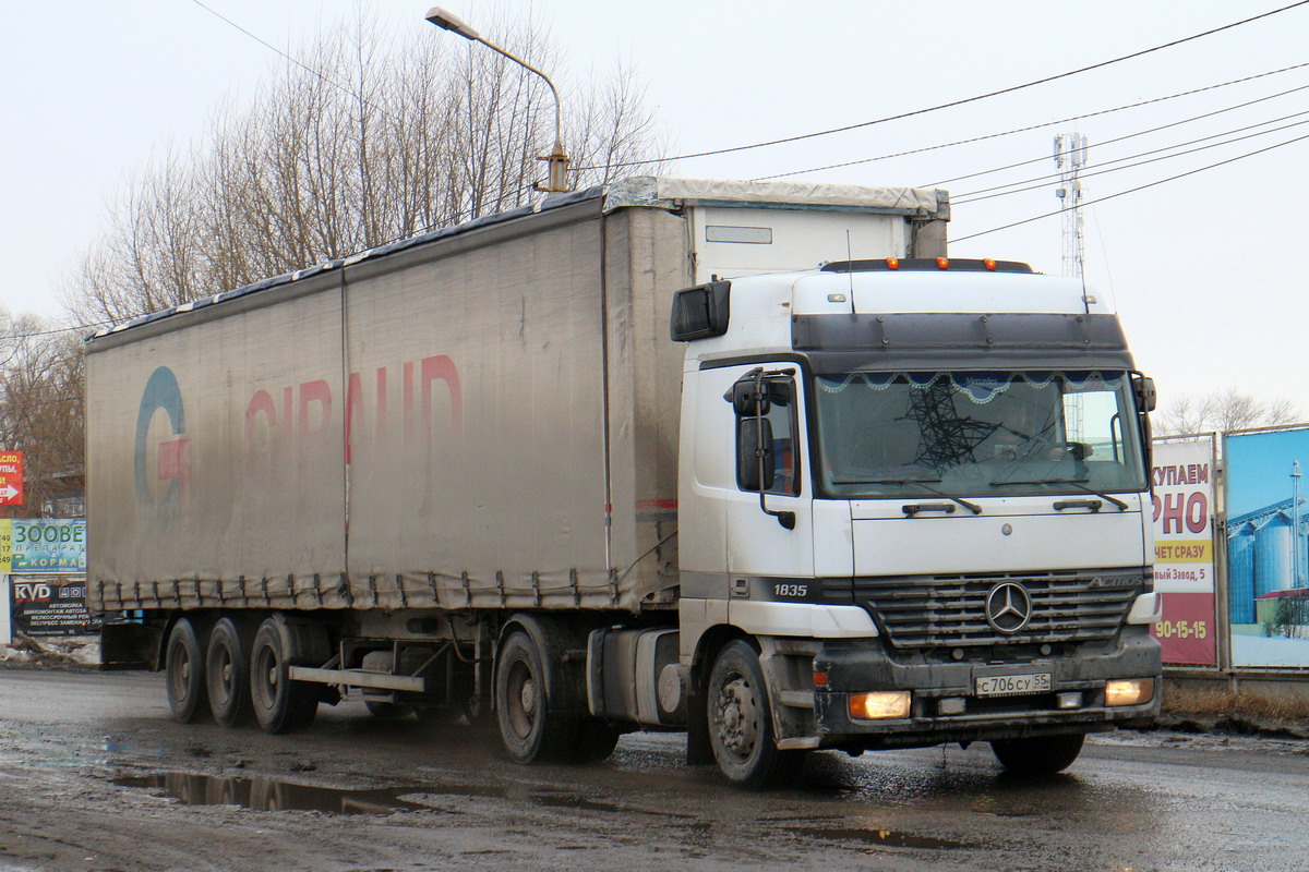 Омская область, № С 706 СУ 55 — Mercedes-Benz Actros ('1997) 1835