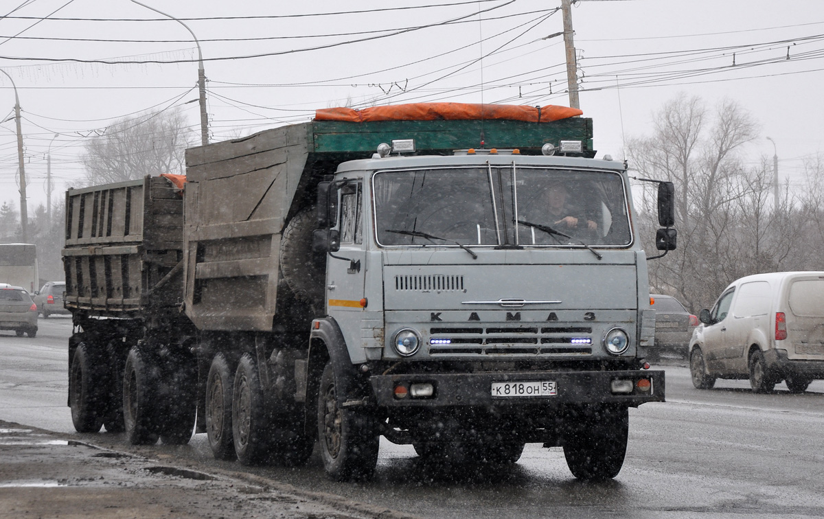 Омская область, № К 818 ОН 55 — КамАЗ-55111 [551110]