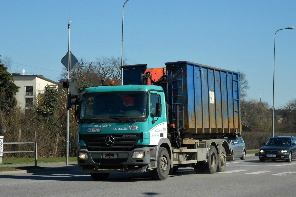 Латвия, № GU-2538 — Mercedes-Benz Actros ('2003) 2536