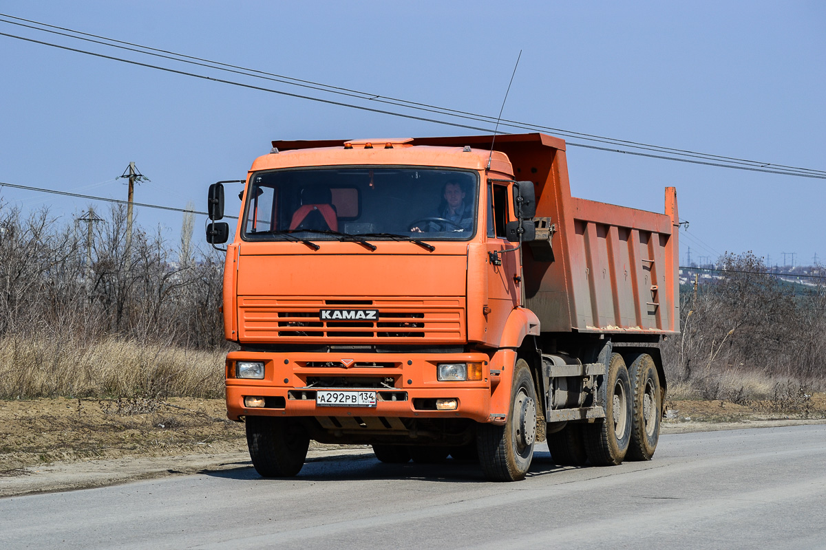 Волгоградская область, № А 292 РВ 134 — КамАЗ-6520-06 [65200F]