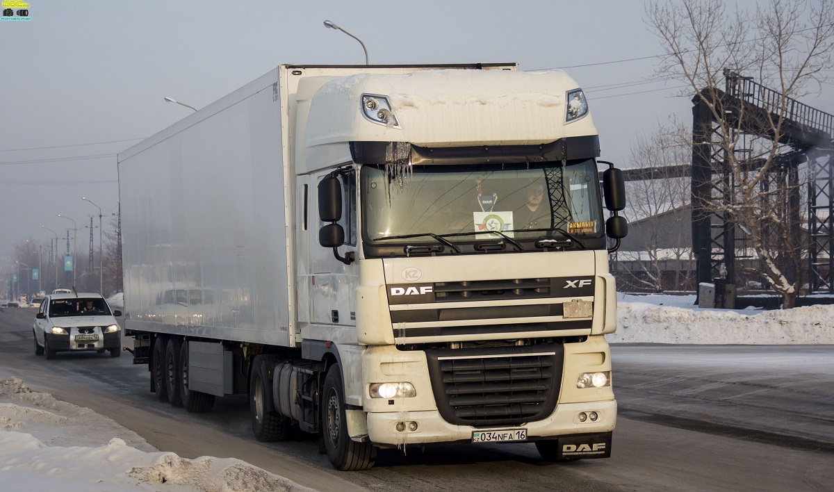 Восточно-Казахстанская область, № 034 NFA 16 — DAF XF105 FT