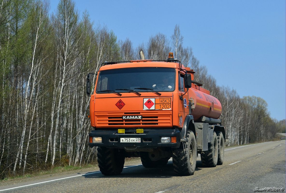 Хабаровский край, № А 753 ХК 27 — КамАЗ-43118-10 [43118K]