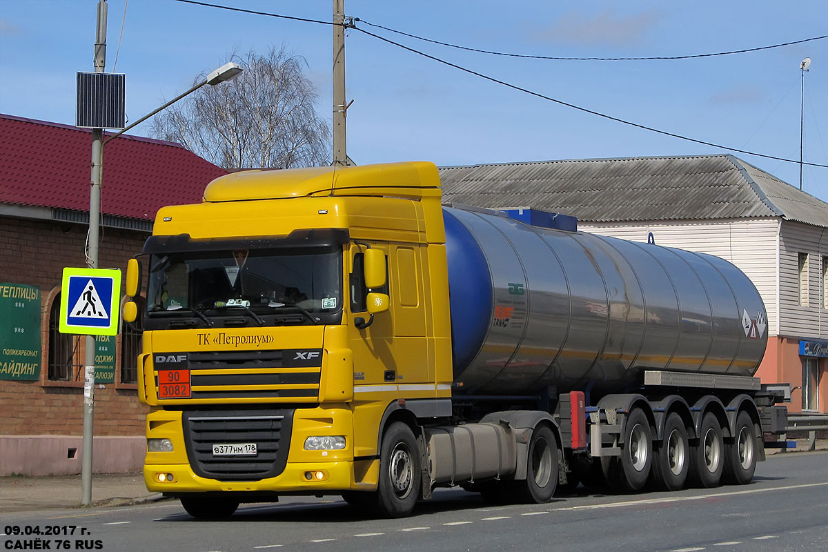 Санкт-Петербург, № В 377 НМ 178 — DAF XF105 FT