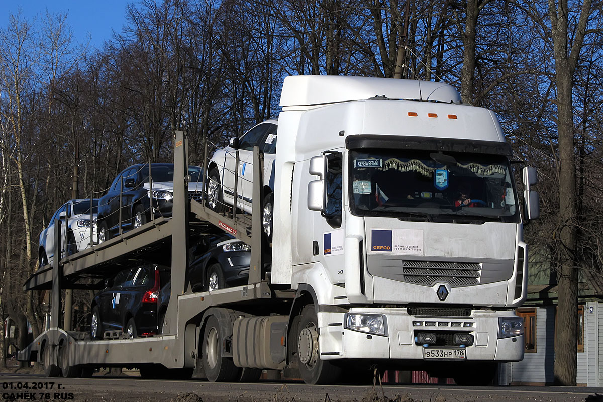 Санкт-Петербург, № В 533 НР 178 — Renault Premium ('2006) [X9P]