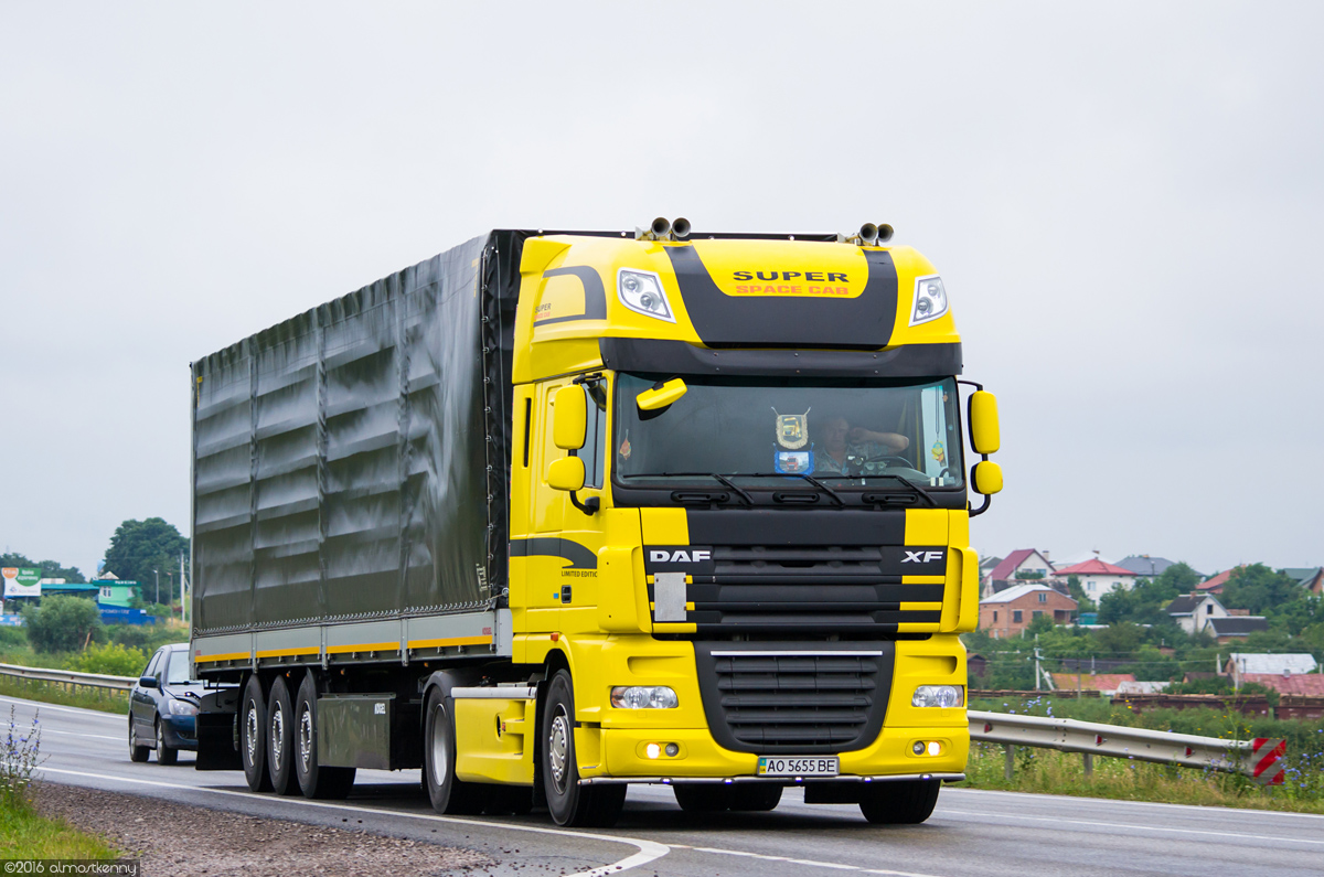 Закарпатская область, № АО 5655 ВЕ — DAF XF105 FT