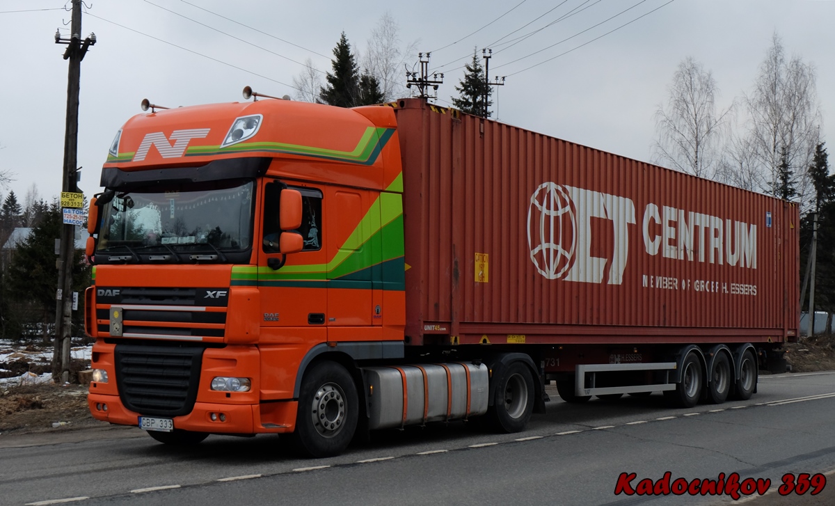 Литва, № GBP 333 — DAF XF105 FT