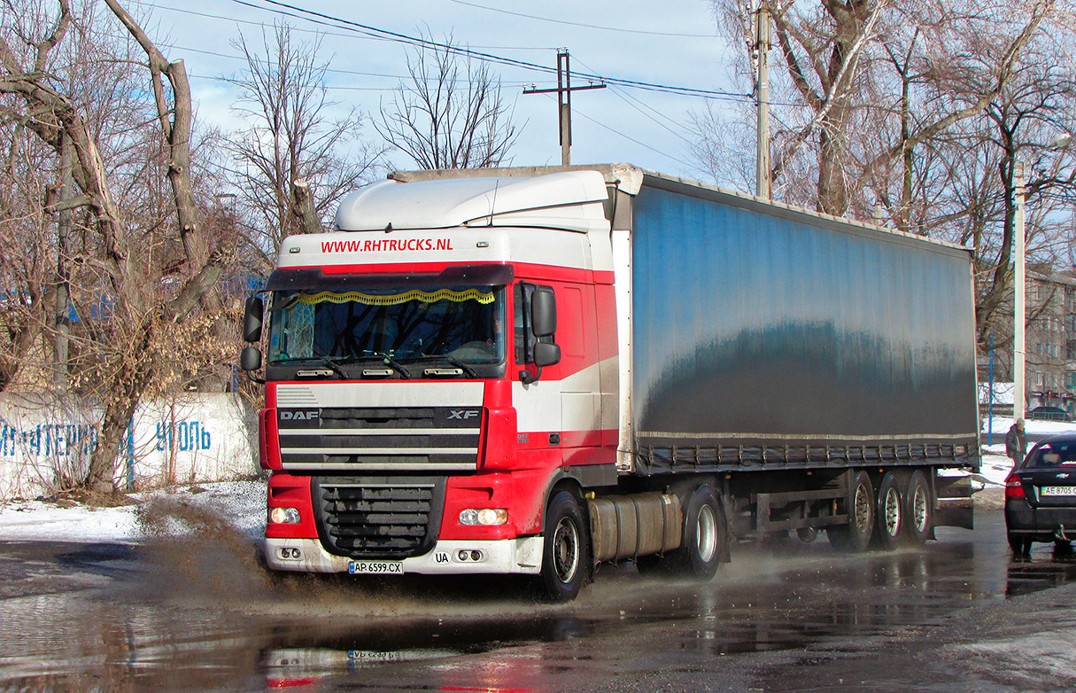 Запорожская область, № АР 6599 СХ — DAF XF105 FT