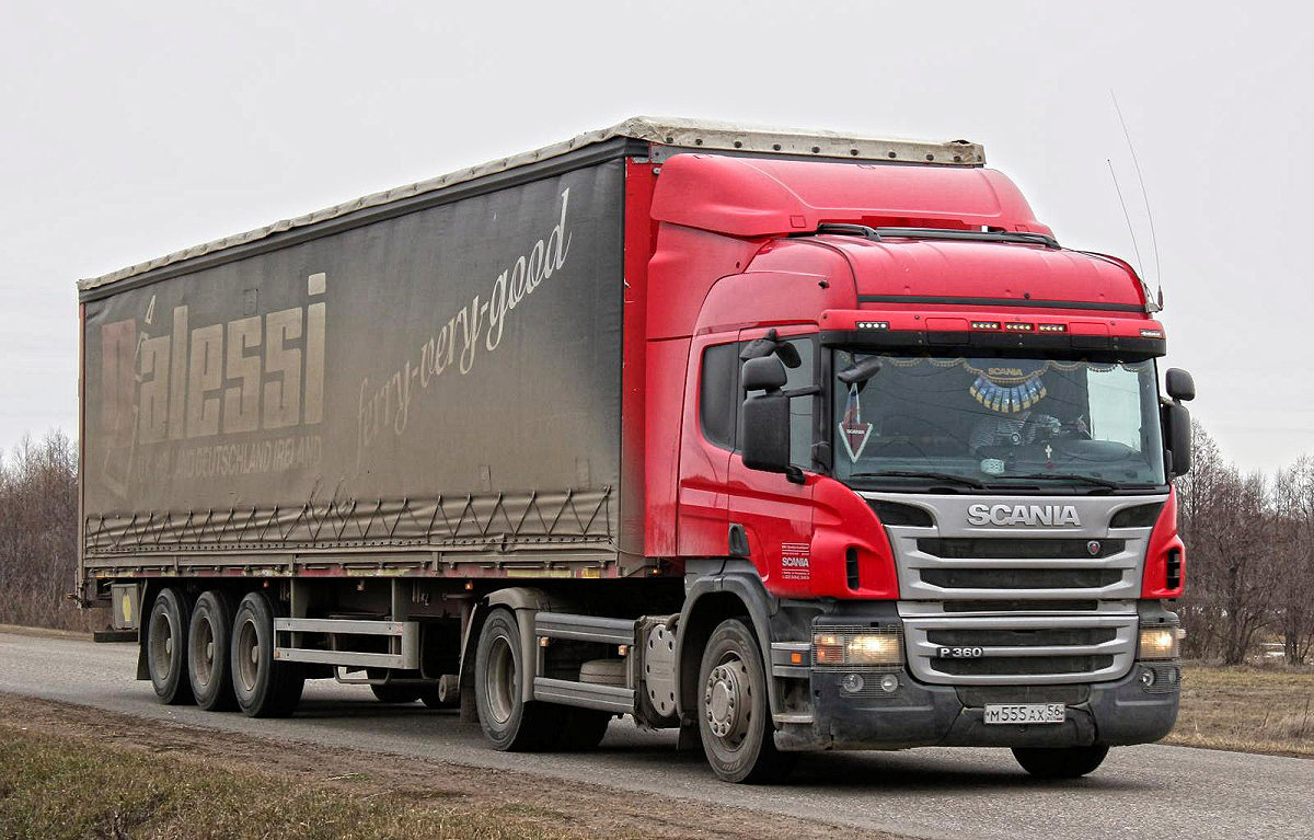 Оренбургская область, № М 555 АХ 56 — Scania ('2011) P360