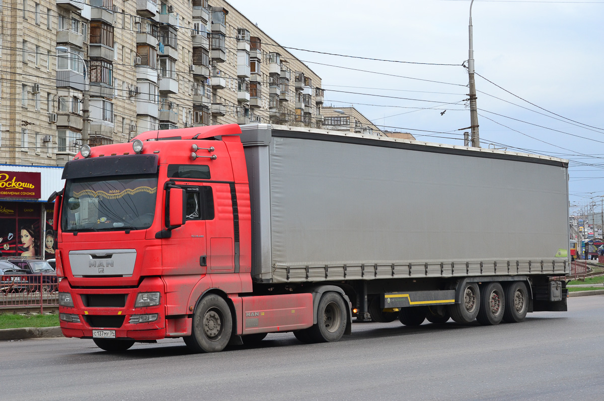 Волгоградская область, № С 137 МУ 34 — MAN TGX ('2007) 18.480