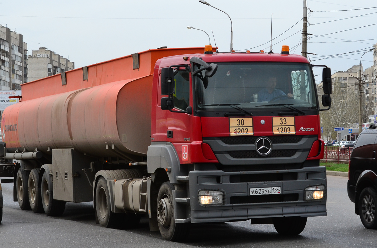 Волгоградская область, № А 629 УС 134 — Mercedes-Benz Axor 1840 [Z9M]