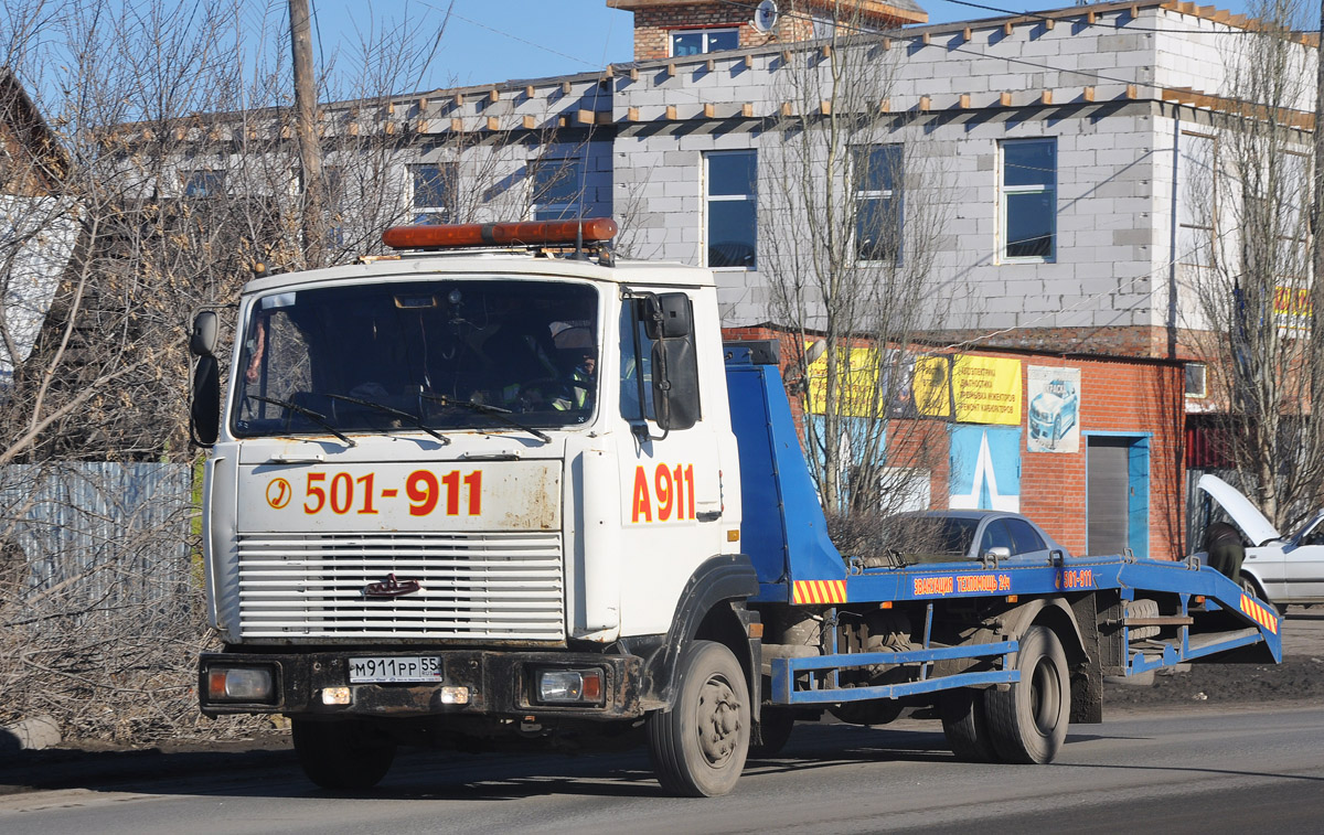 Омская область, № М 911 РР 55 — МАЗ-437041 "Зубрёнок"