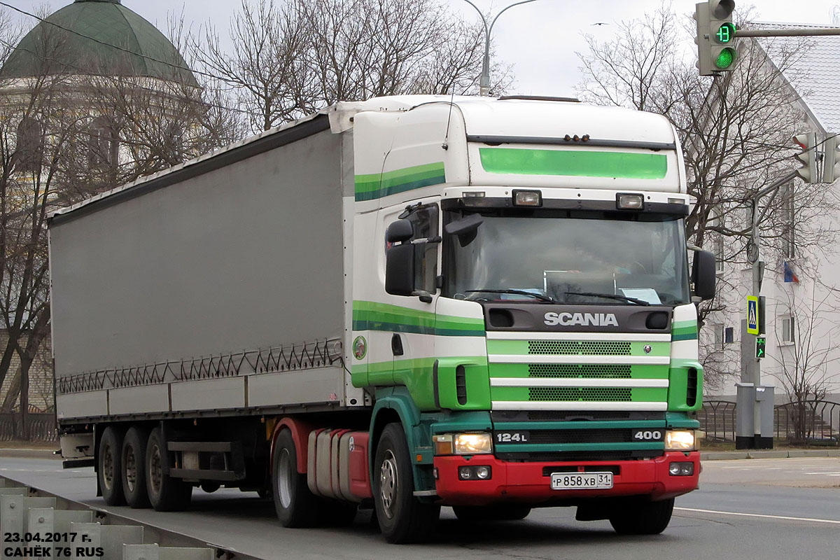 Белгородская область, № Р 858 ХВ 31 — Scania ('1996) R124L