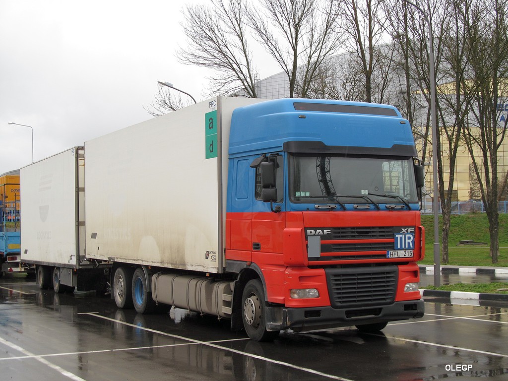 Литва, № HFL 215 — DAF XF95 FAR