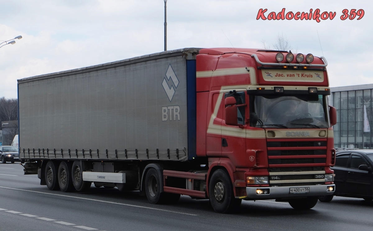 Пензенская область, № К 400 ХТ 58 — Scania ('1996) R114L