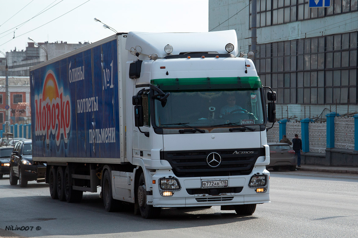 Санкт-Петербург, № В 772 АВ 178 — Mercedes-Benz Actros ('2003)