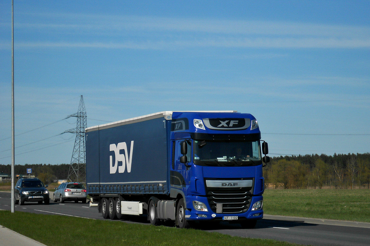 Латвия, № KF-1102 — DAF XF Euro6 FT