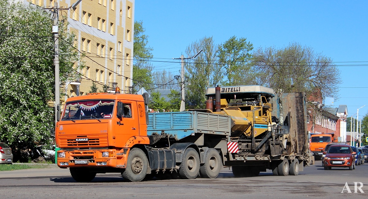 Тамбовская область, № М 593 МА 68 — КамАЗ-6460 [646000]