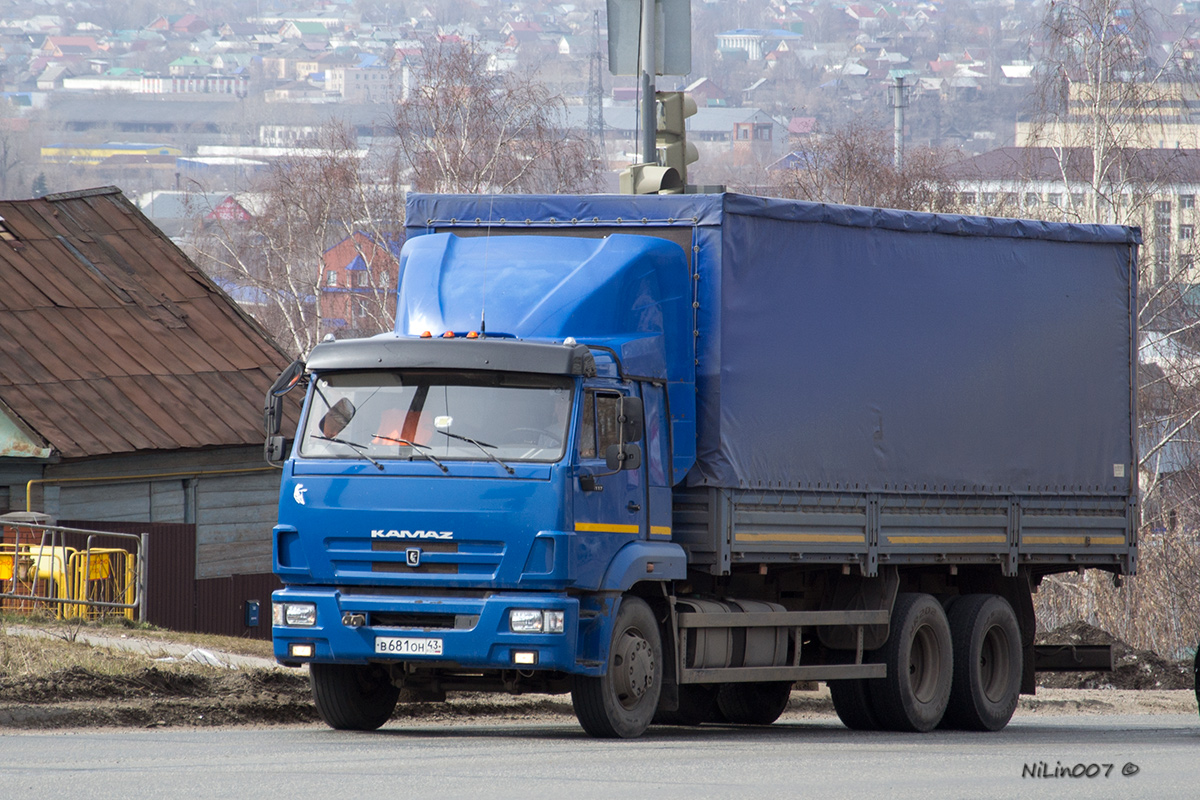 Кировская область, № В 681 ОН 43 — КамАЗ-65117 (общая модель)