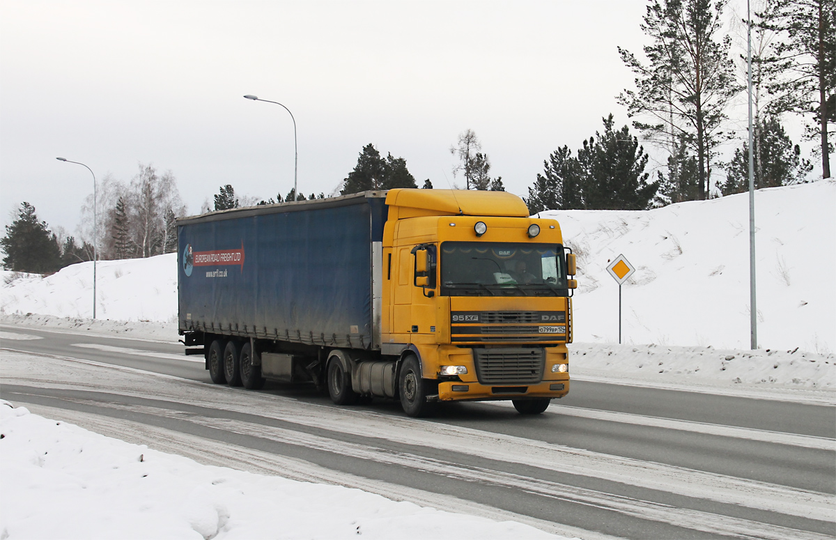 Красноярский край, № О 799 ВР 124 — DAF 95XF FT