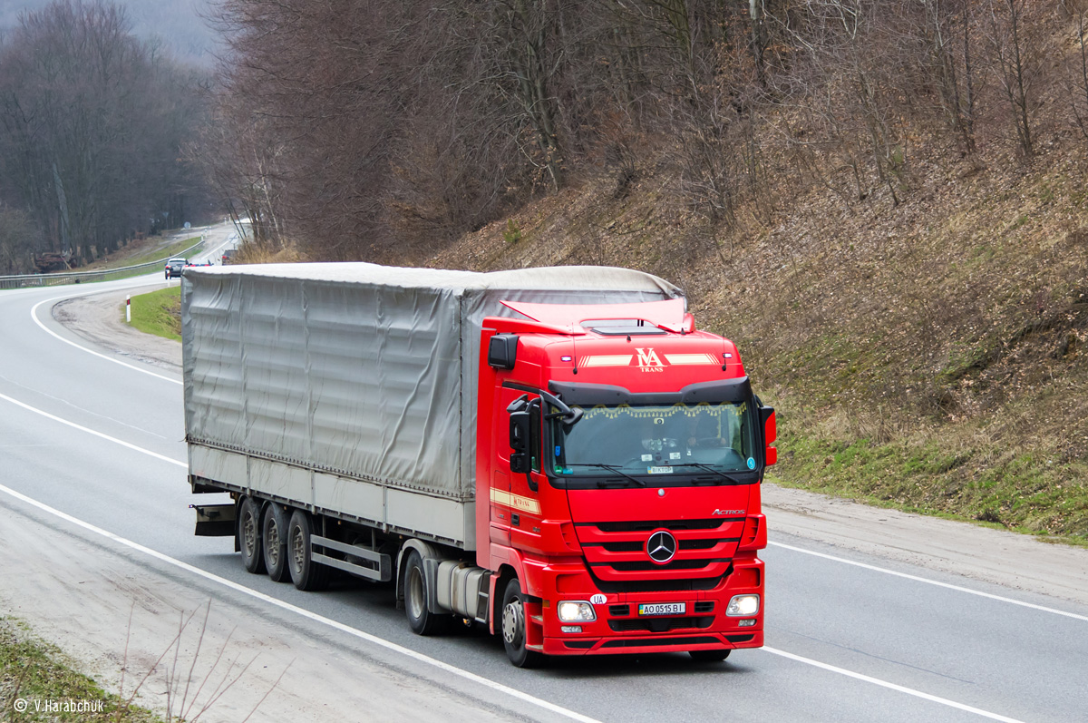 Закарпатская область, № АО 0515 ВІ — Mercedes-Benz Actros ('2009) 1841