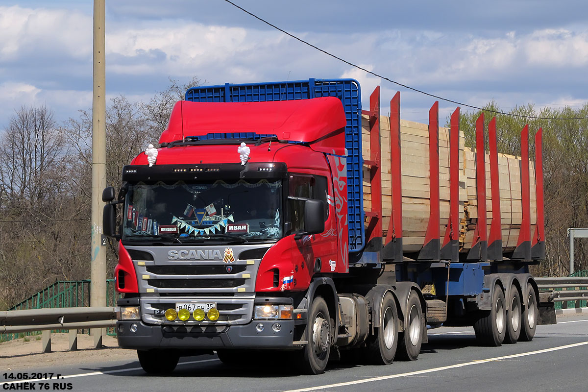 Вологодская область, № В 067 СН 35 — Scania ('2011) P400