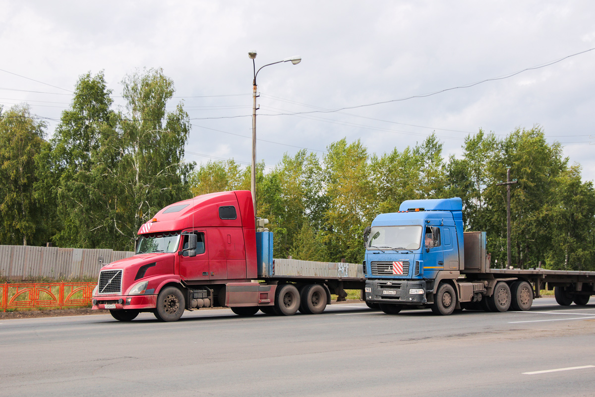 Тюменская область, № С 242 ЕН 72 — Volvo VNL670; Тюменская область, № Р 775 КЕ 72 — МАЗ-643019