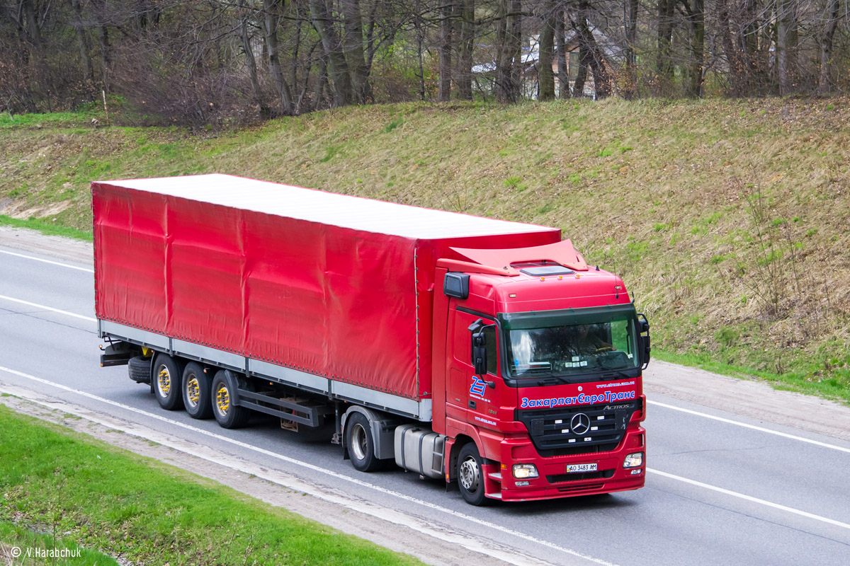 Закарпатская область, № АО 3483 АМ — Mercedes-Benz Actros ('2003) 1844