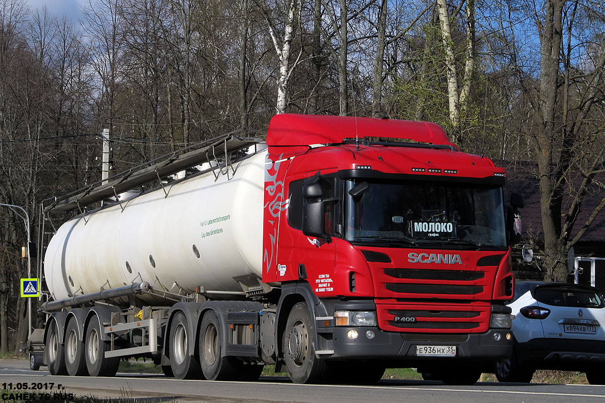 Вологодская область, № Е 936 НХ 35 — Scania ('2011) P400