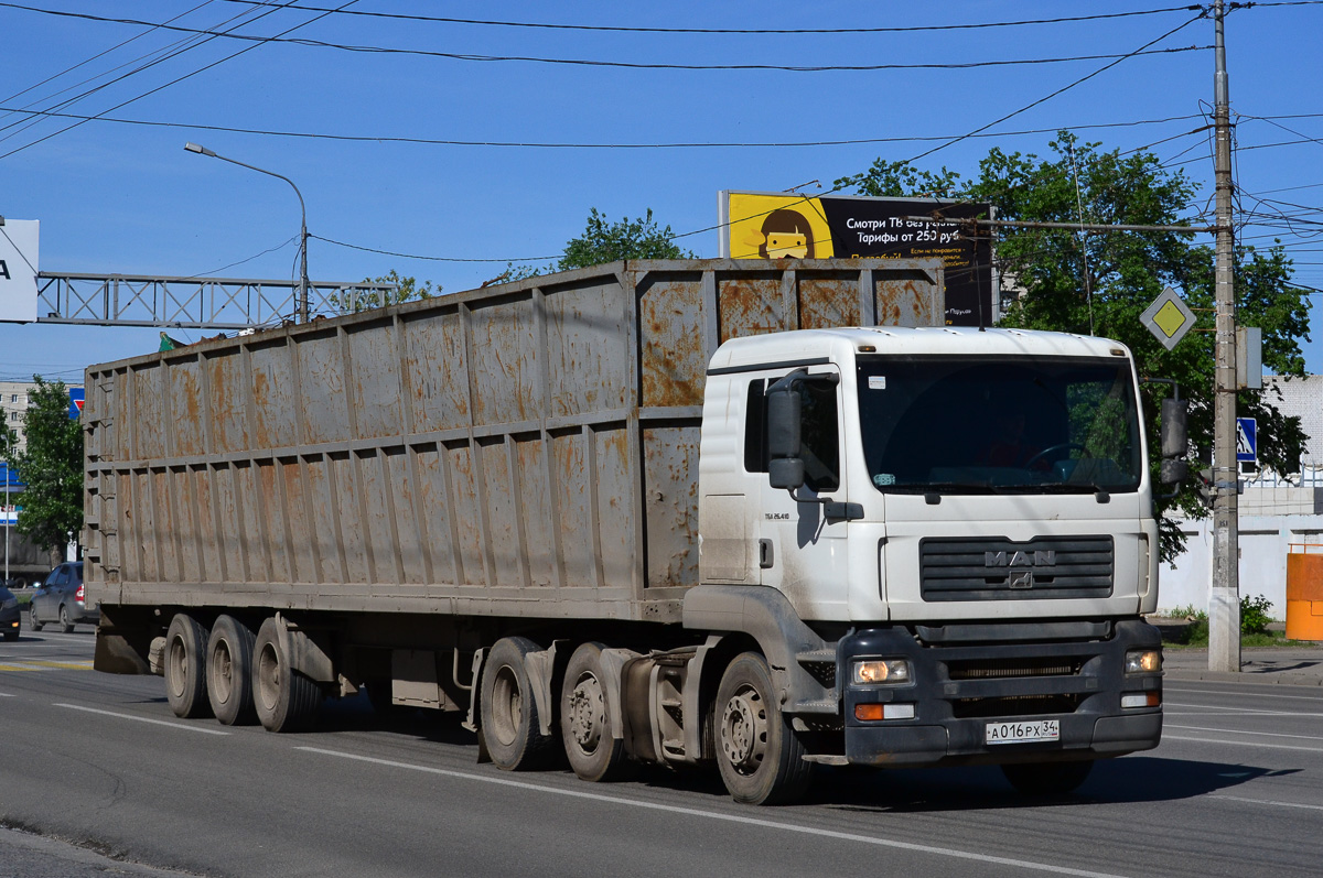 Волгоградская область, № А 016 РХ 34 — MAN TGA 26.410