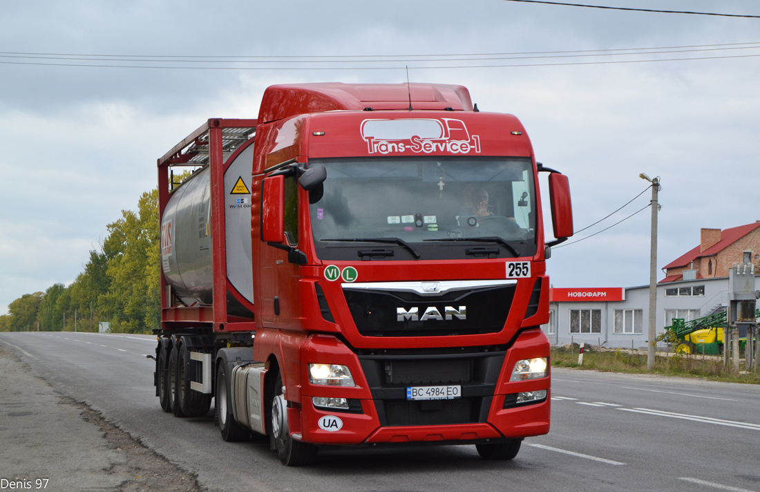 Львовская область, № 255 — MAN TGX ('2012) 18.440